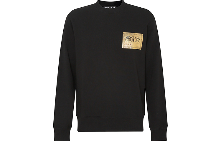 Versace Casual Black Long-Sleeve Sweatshirt 73GAIG06-CF00G-00G89