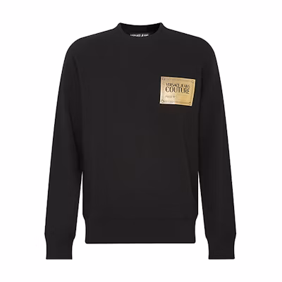 Versace Casual Black Long-Sleeve Sweatshirt 73GAIG06-CF00G-00G89