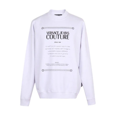 Versace Casual Blended Sweatshirt White B7GUA7F7-30216-003