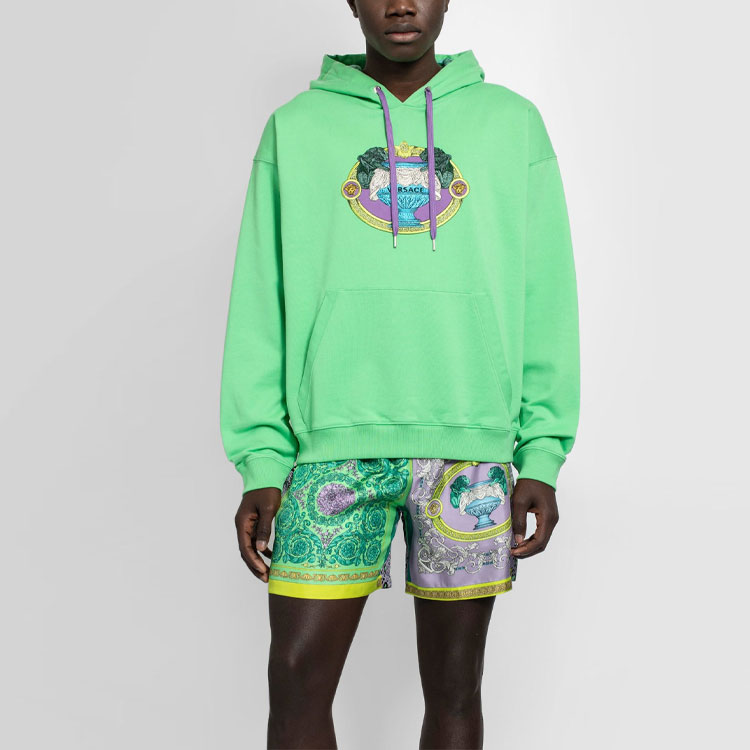 VERSACE Casual Cotton Hoodie in Fluorescent Green A8869-9A231242-1G120 圖 4