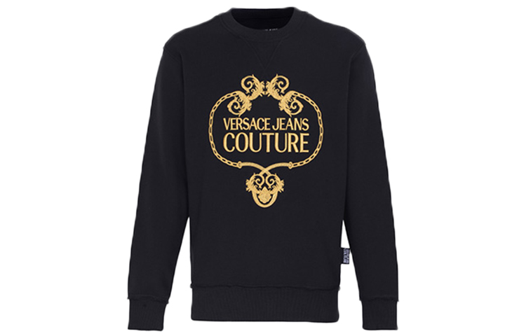 Versace Casual Long Sleeve Sweatshirt Black B7GVA7TF-E30318-K42