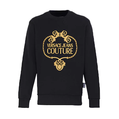 Versace Casual Long Sleeve Sweatshirt Black B7GVA7TF-E30318-K42
