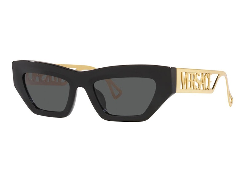 Versace Cat Eye Sunglasses Black/Grey (VE4432U)