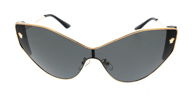 Order Versace Cat Eye Sunglasses Gold/Dark Grey (0VE2239 100287)