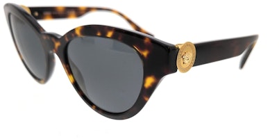 Versace Cat Eye Sunglasses Havana/Dark Grey (0VE4435 108/87) Versace Cat Eye Sunglasses Havana/Dark Grey (0VE4435 108/87)