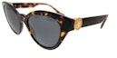 Buy Versace Cat Eye Sunglasses Havana/Dark Grey (0VE4435 108/87)