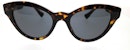 Versace Cat Eye Sunglasses Havana/Dark Grey (0VE4435 108/87)