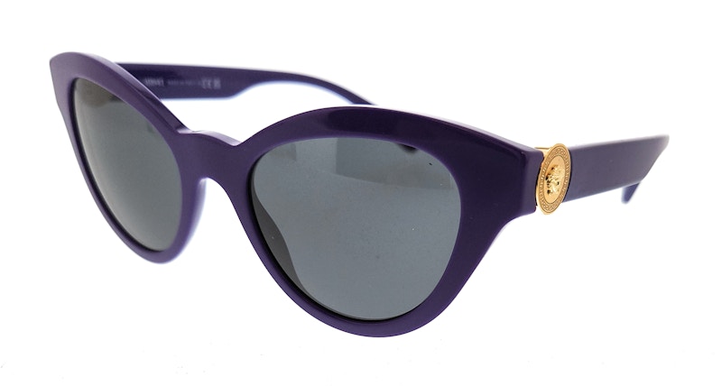 Versace Cat Eye Sunglasses Purple/Dark Grey (0VE4435 538787)