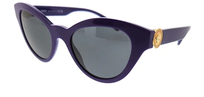 Versace Cat Eye Sunglasses Purple/Dark Grey (0VE4435 538787) Versace Cat Eye Sunglasses Purple/Dark Grey (0VE4435 538787)