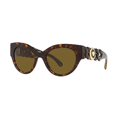 Versace Cat Eye Sunglasses Tortise (VE4408-10873)