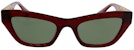 Versace Cateye Sunglasses Transparent Red/Green (0VE4419 388/2)