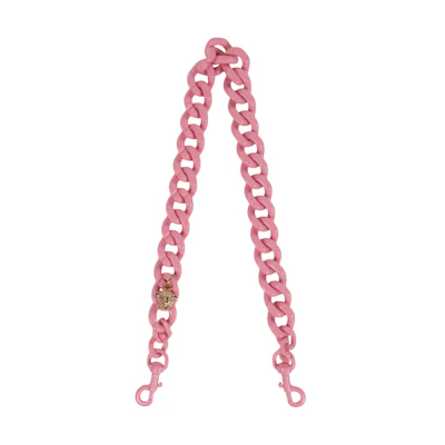 Versace Chain-Link Shoulder Strap Baby Pink