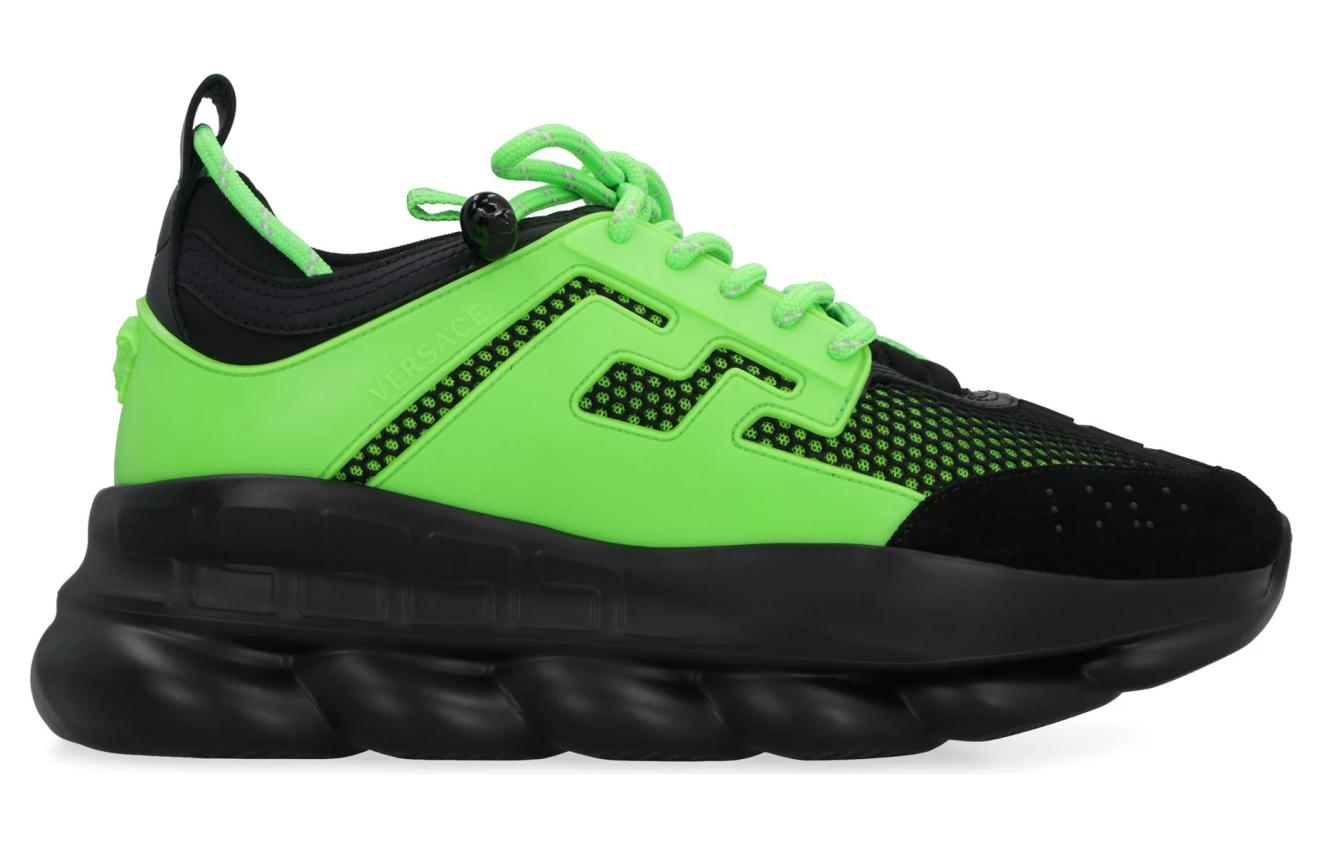 Order Versace Chain Reaction 'Hitam Hijau' Sneakers DSU7071E-1A06085-2BC00