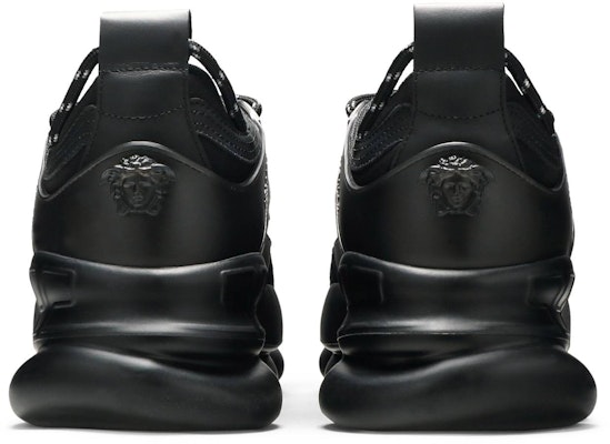 Versace Chain Reaction 'Triple Black' Sepatu Sneakers Pria/Wanita. DSU7071E-D7CTG-D41 Details for Versace Chain Reaction 'Triple Black' Sepatu Sneakers Pria/Wanita. DSU7071E-D7CTG-D41