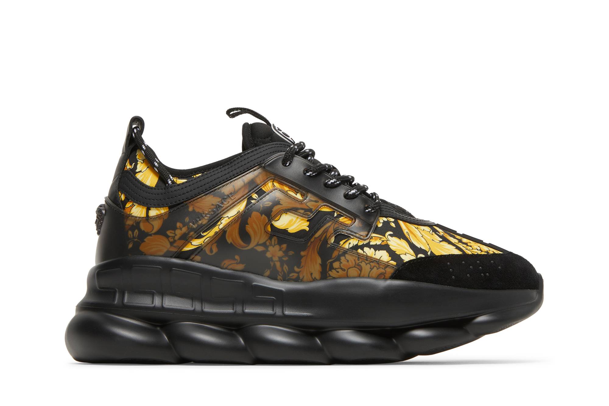 Buy Versace Chain Reaction Zapatillas 'Estampado Barocco - Negro' DSU7071E-1A02711-2Y090