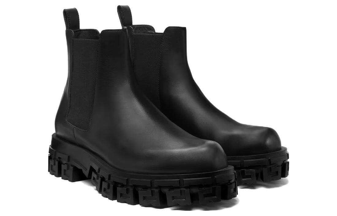 Lookbook Versace Chelsea Boots 'Lengan Simple Hitam' 1010563-1A05956_1B000