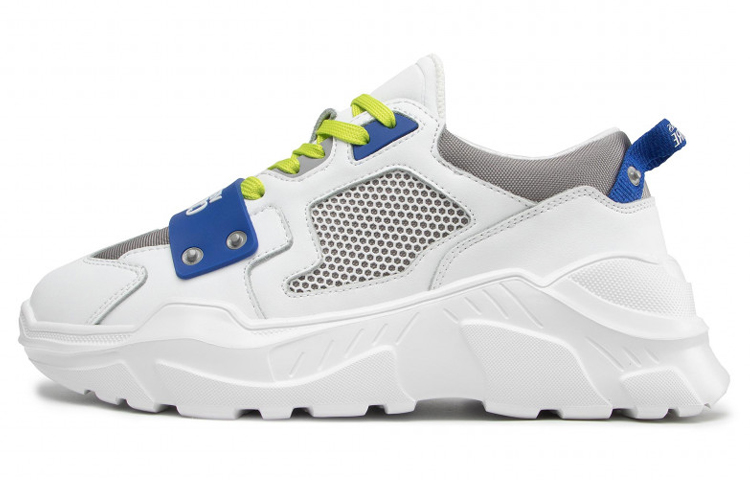 Versace Chunky Logo Sneaker 'White Blue Green'