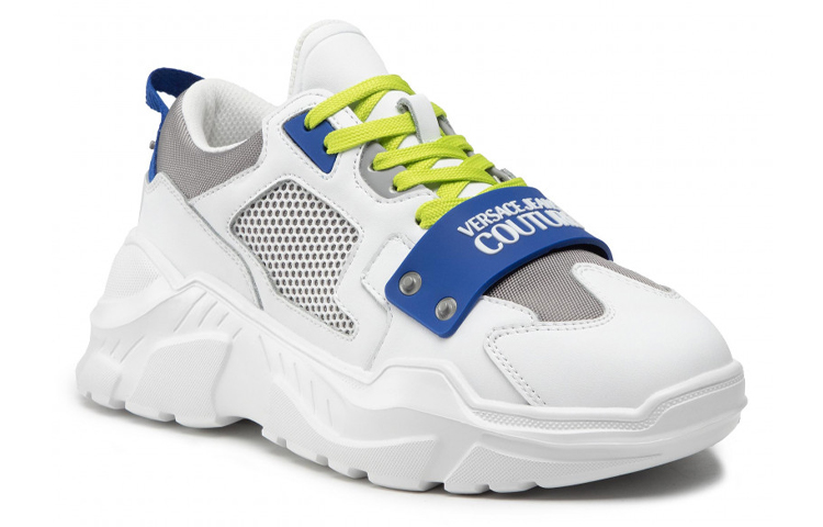 Versace Chunky Logo Sneaker 'White Blue Green' 圖 2