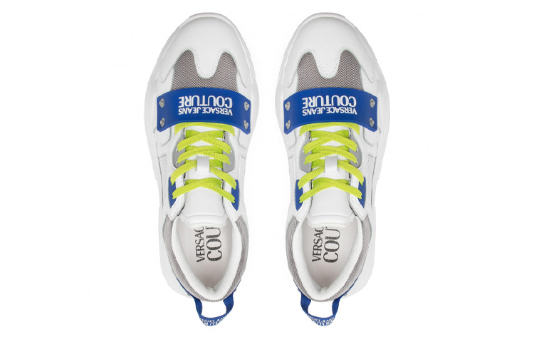 Versace Chunky Logo Sneaker 'White Blue Green' 圖 3
