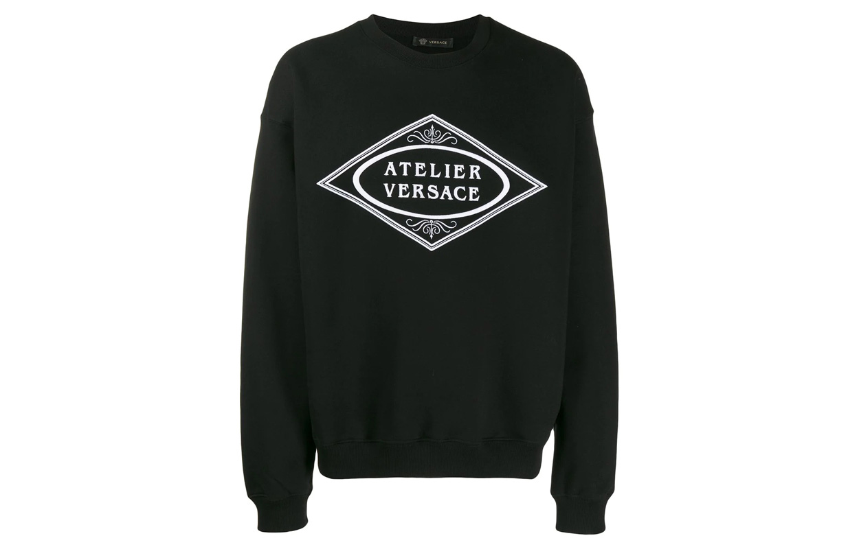 Versace Classic Logo Print Sweatshirt Black A84159-A229724-A008