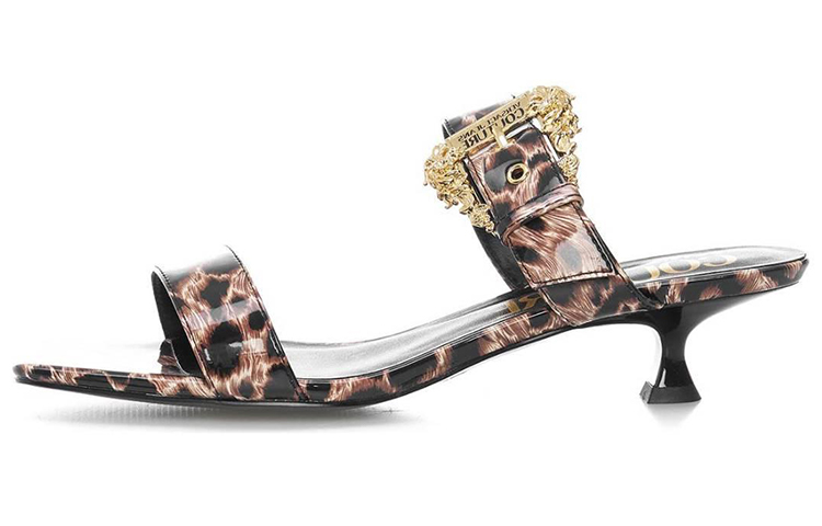 Versace Classic Stiletto Sandals 'Brown' 72VA3S407198221Y4V