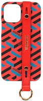 Versace Coated Canvas La Greca iPhone 12 Case Orange Versace Coated Canvas La Greca iPhone 12 Case Orange