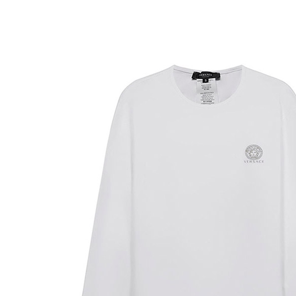 Details for VERSACE 棉質長袖圓領T恤 2件裝 - 白色 AU10197-A232741-A1001