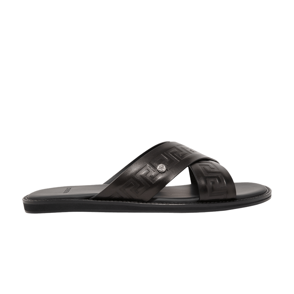 Versace Criss-Cross Sandal 'Black' DSU7871-DVIGEC-D41E