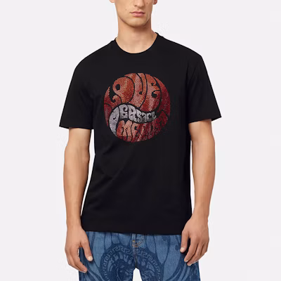 VERSACE Crystal Logo Crewneck Black T-Shirt for Men 1003930-1A02798-1B000 Shop VERSACE Crystal Logo Crewneck Black T-Shirt for Men 1003930-1A02798-1B000