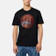 Shop VERSACE Crystal Logo Crewneck Black T-Shirt for Men 1003930-1A02798-1B000