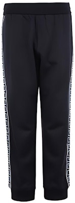 VERSACE Deep Blue Geometric Stripe Track Pants. 10014561-A01072-1U610 Buy VERSACE Deep Blue Geometric Stripe Track Pants. 10014561-A01072-1U610
