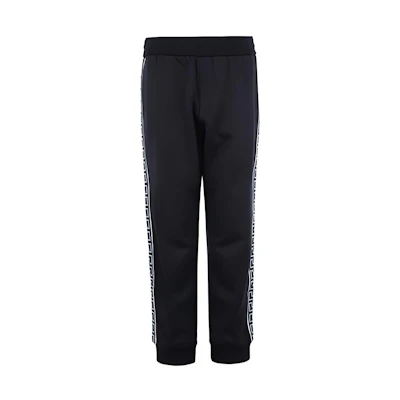 VERSACE Deep Blue Geometric Stripe Track Pants. 10014561-A01072-1U610