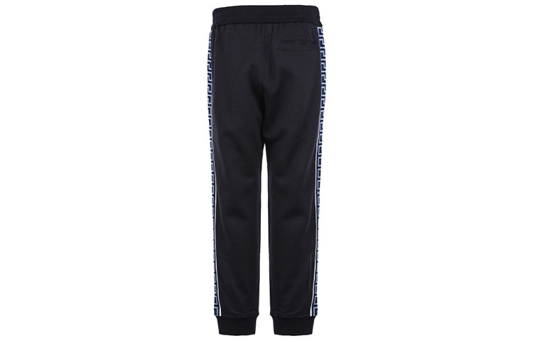 Lookbook VERSACE Deep Blue Geometric Stripe Track Pants. 10014561-A01072-1U610