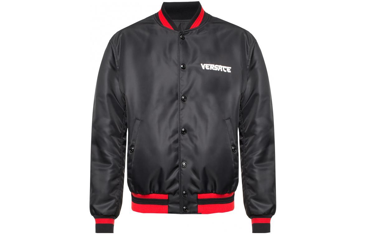 Versace Double-Sided Embroidered Logo Print Long Sleeve Jacket A83453-A229683-A947
