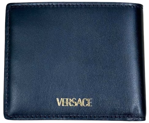 Versace Embedded Medusa Accents Wallet Black Order Versace Embedded Medusa Accents Wallet Black