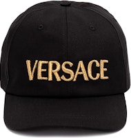 Versace Embroidered Logo Black Baseball Cap Unisex Couple Style. 10126931A081032B150 Versace Embroidered Logo Black Baseball Cap Unisex Couple Style. 10126931A081032B150