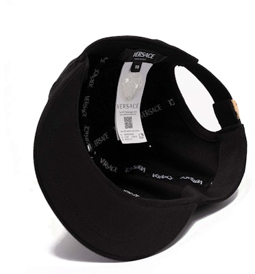 Versace Gorra Béisbol Negra Unisex con Logo Bordado Estilo Pareja. 10126931A081032B150 Shop Versace Gorra Béisbol Negra Unisex con Logo Bordado Estilo Pareja. 10126931A081032B150