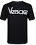 Order VERSACE Embroidered Logo Black Crewneck T-Shirt for Men A79331-A201952-A99C