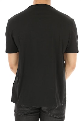 VERSACE Embroidered Logo Black Crewneck T-Shirt for Men A79331-A201952-A99C Details for VERSACE Embroidered Logo Black Crewneck T-Shirt for Men A79331-A201952-A99C