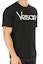 Sizing VERSACE Embroidered Logo Black Crewneck T-Shirt for Men A79331-A201952-A99C
