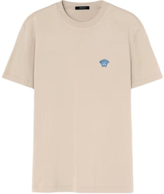 Versace 刺繡 logo 寬鬆版型圓領 T 恤 米色 1008481-1A08489-1KF90 Buy Versace 刺繡 logo 寬鬆版型圓領 T 恤 米色 1008481-1A08489-1KF90