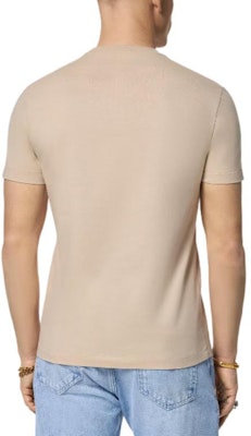 Versace 刺繡 logo 寬鬆版型圓領 T 恤 米色 1008481-1A08489-1KF90 Purchase Versace 刺繡 logo 寬鬆版型圓領 T 恤 米色 1008481-1A08489-1KF90