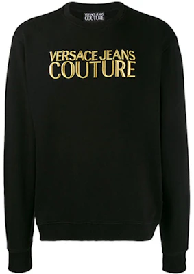 Versace Embroidered Logo Pullover Sweatshirt Men’s Black B7GUA714-36604-Y6A Buy Versace Embroidered Logo Pullover Sweatshirt Men’s Black B7GUA714-36604-Y6A
