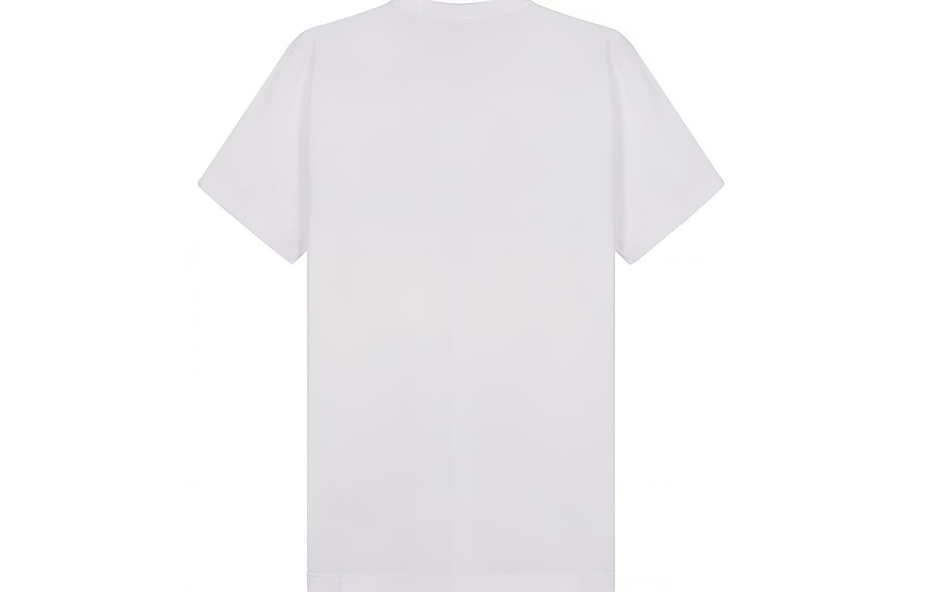 VERSACE Embroidered Logo Slim Fit Crew Neck T-Shirt White A89019-A228806-A1001 圖 3