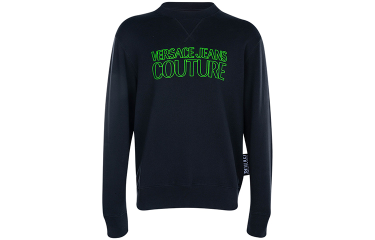 Versace Embroidered Logo Sweatshirt Black B7GZA7KP-30328-899