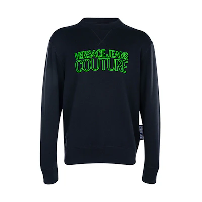 Versace Embroidered Logo Sweatshirt Black B7GZA7KP-30328-899
