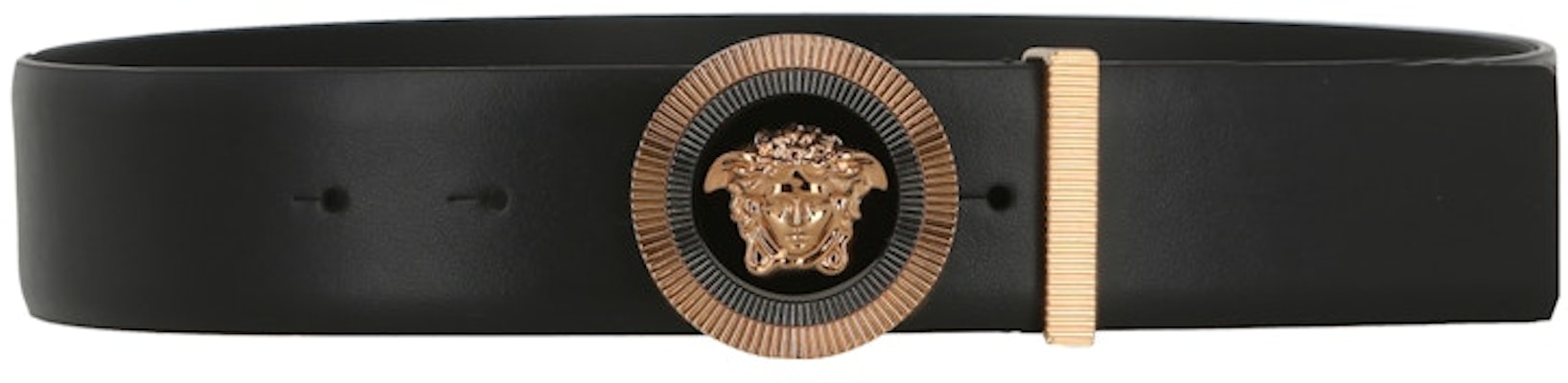 Versace Enamel Medusa Leather Belt Black/Gold Buy Versace Enamel Medusa Leather Belt Black/Gold