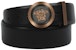 Versace Enamel Medusa Leather Belt Black/Gold