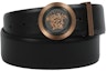 Lookbook Versace Enamel Medusa Leather Belt Black/Gold