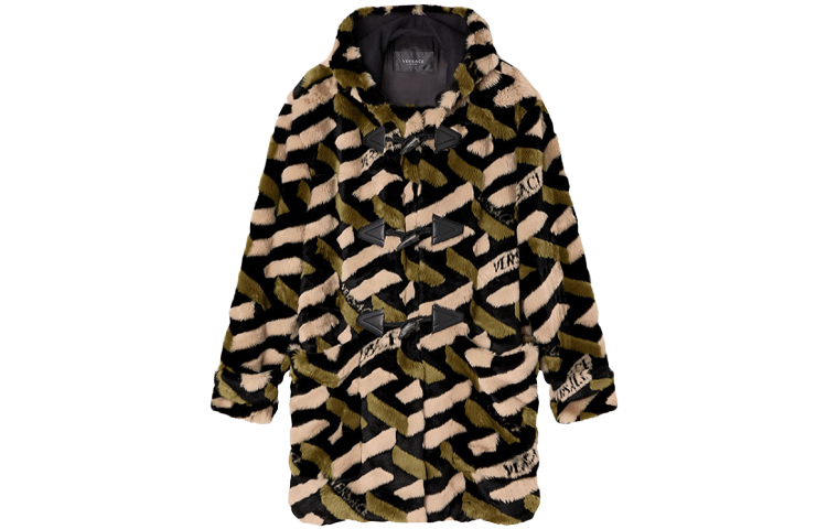 Versace Faux Fur Jacket Brown 1001840-1A01832-2B450
